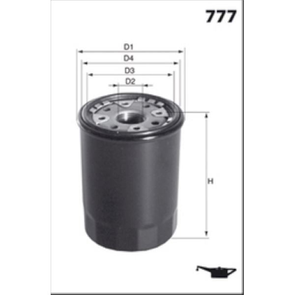 ELH4250 FILTRE A HUILE VL