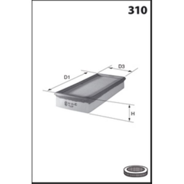 ELP3950 FILTRE A AIR VL