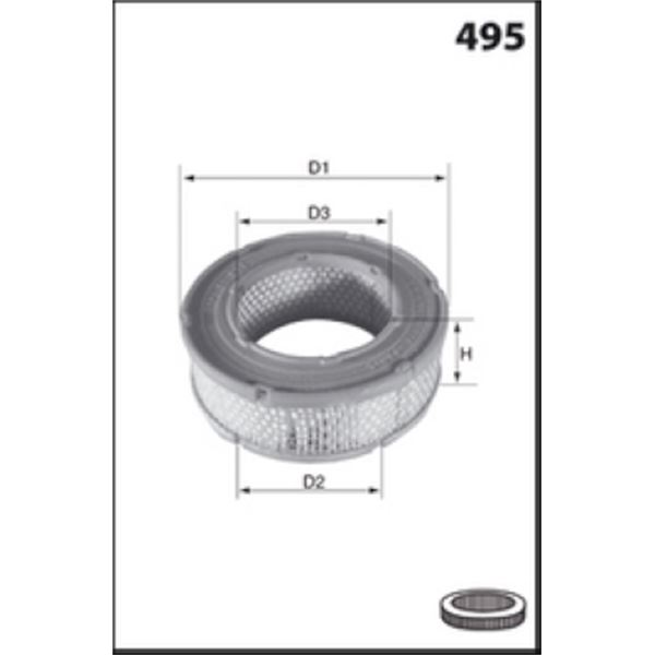 EL833 FILTRE A AIR VL