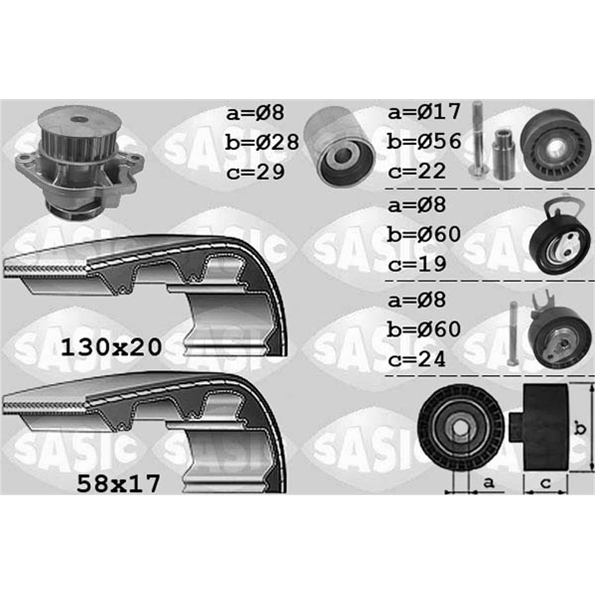 3906060 Kit Dist. Pompe A Eau