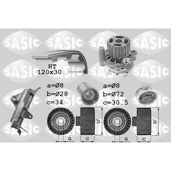 3906022 KIT DIST. POMPE A EAU