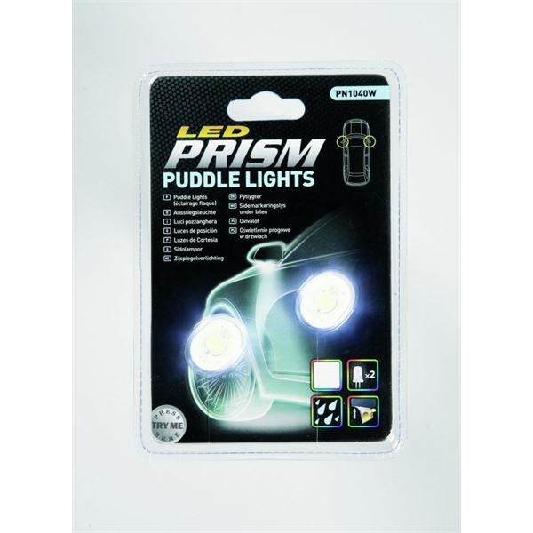 Éclairage blanc sous rétroviseurs 2 lampes led étanches