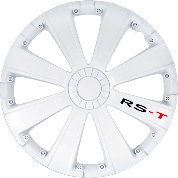 Enjoliveurs 16 pouces Racing RST blanc