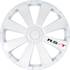 Enjoliveurs 16 pouces Racing RST blanc