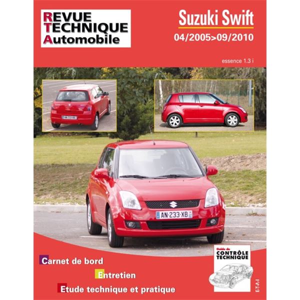 Revue pour Suzuki Swift de 03/05 à 10/10 pour 1,3 VVT