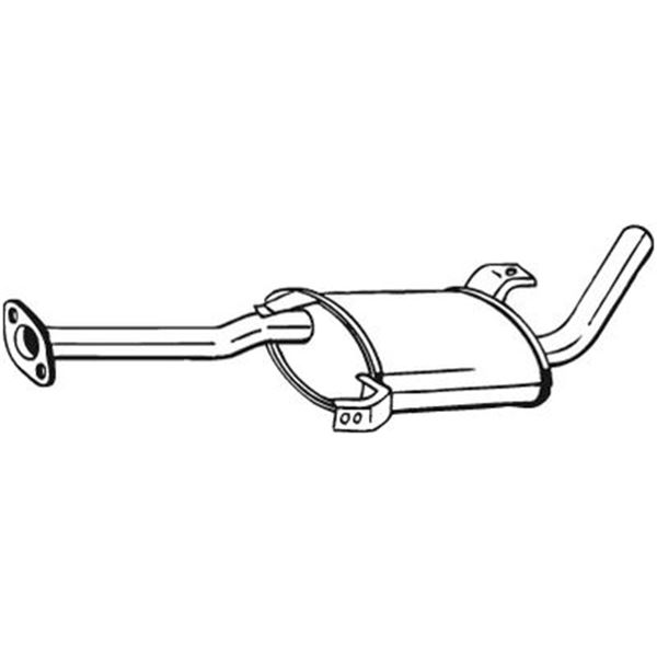 1 silencieux d'échappement intermédiaire Bosal 145185
