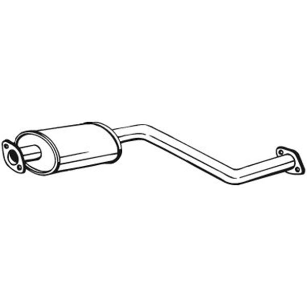 1 silencieux d'échappement intermédiaire Bosal 169029