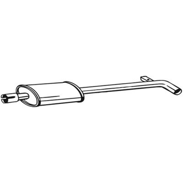 1 silencieux d'échappement intermédiaire Bosal 200019