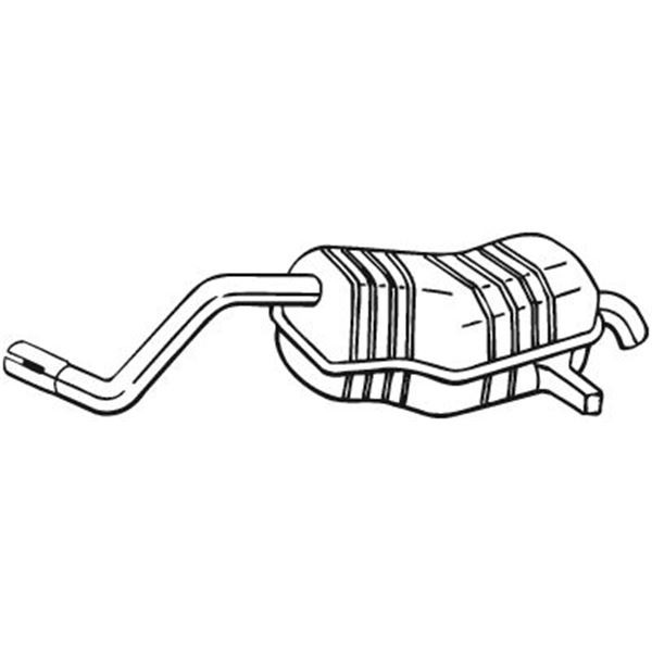 1 silencieux d'échappement arrière Bosal 200515