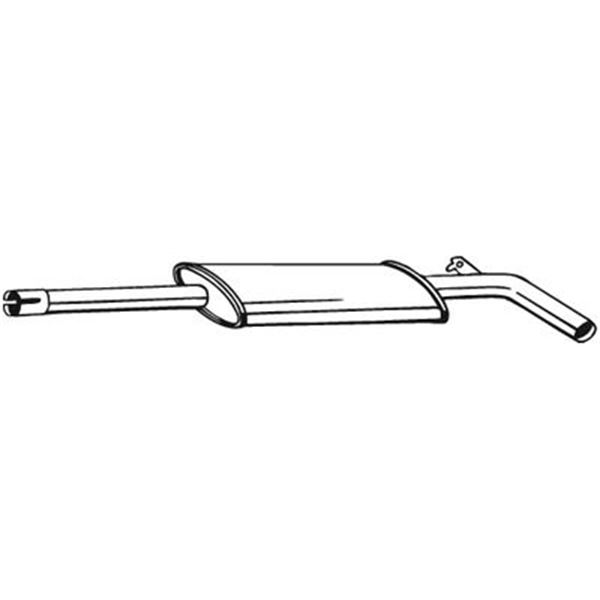 1 silencieux d'échappement intermédiaire Bosal 200535