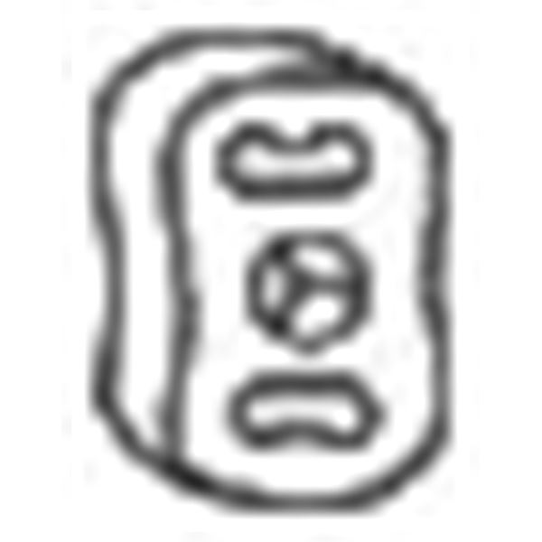 1 silentbloc d'échappement Bosal 255024
