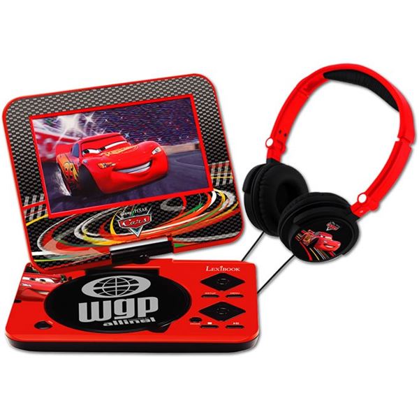 Lecteur DVD portable Lexibook Disney Cars avec casque audio Cars