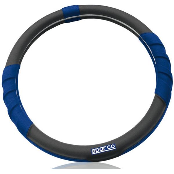 Couvre volant gris/bleu Sparco