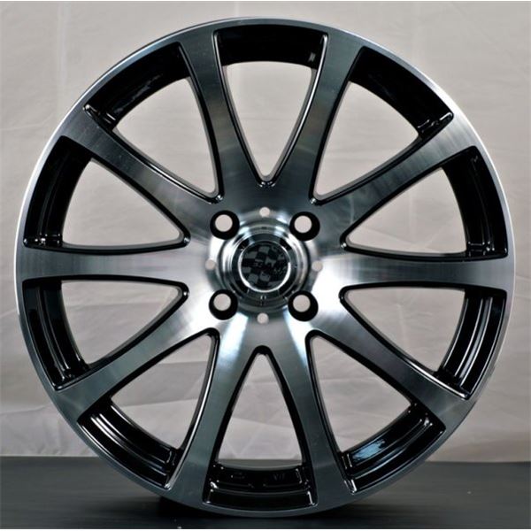 Jante aluminium Cesam 17 pouces Black Poli Brillant