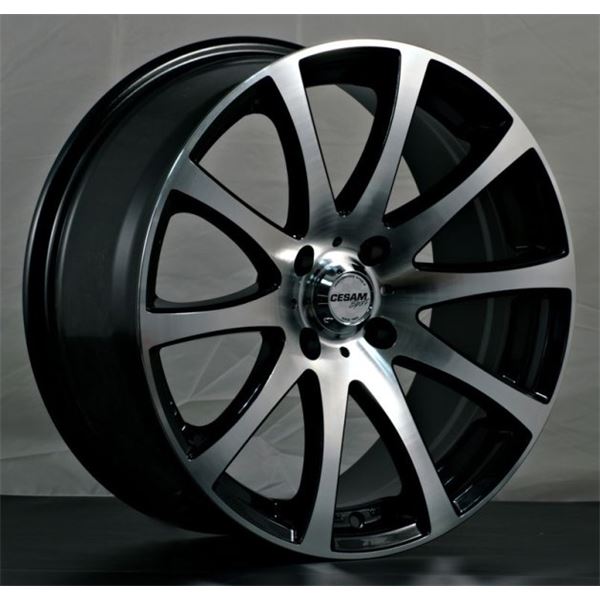 Jante aluminium Cesam 17 pouces Black Poli Brillant
