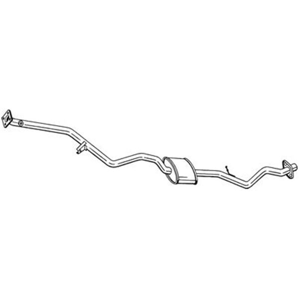1 silencieux d'échappement intermédiaire Bosal 293413
