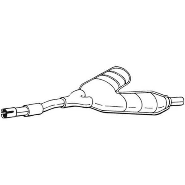 1 silencieux d'échappement intermédiaire Bosal 280037