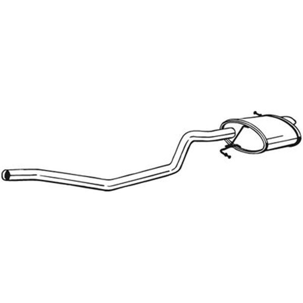 1 silencieux d'échappement arrière Bosal 282725
