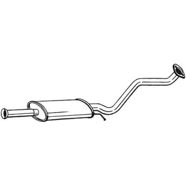 1 silencieux d'échappement intermédiaire Bosal 281415
