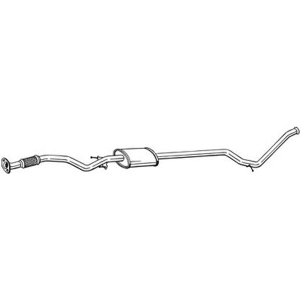 1 silencieux d'échappement intermédiaire Bosal 291511