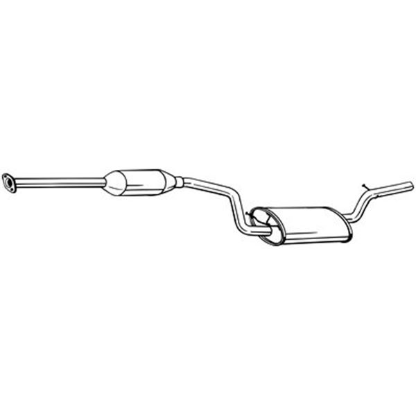 1 silencieux d'échappement intermédiaire Bosal 288203