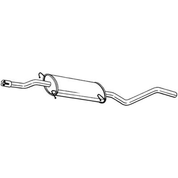 1 silencieux d'échappement intermédiaire Bosal 284431