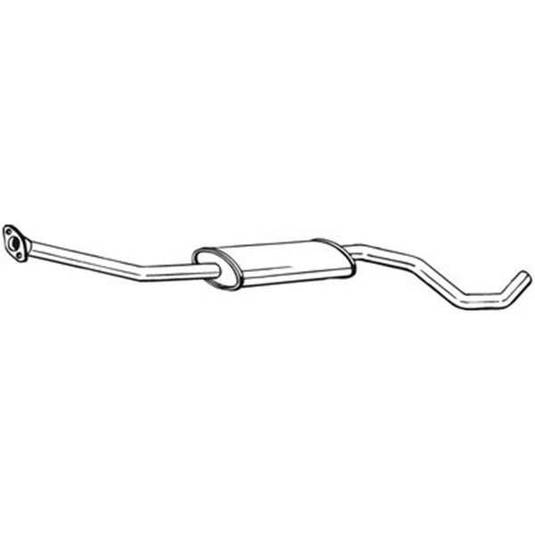 1 silencieux d'échappement intermédiaire Bosal 284925