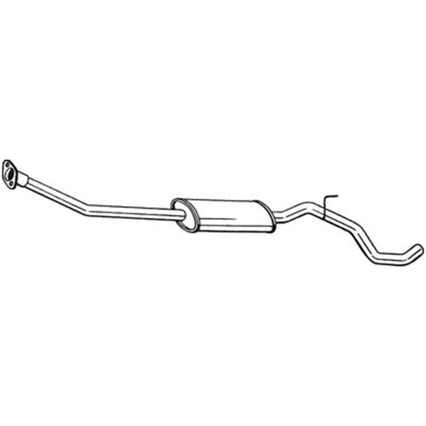 1 silencieux d'échappement intermédiaire Bosal 286277