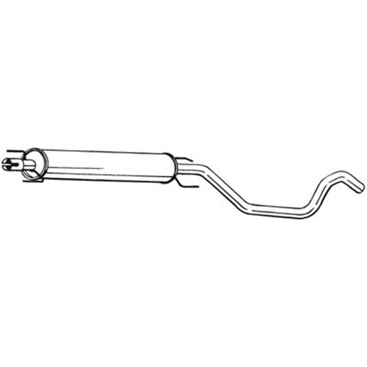 Silencieux D'échappement Intermédiaire Bosal 285425