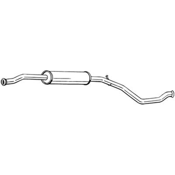 1 silencieux d'échappement intermédiaire Bosal 285143