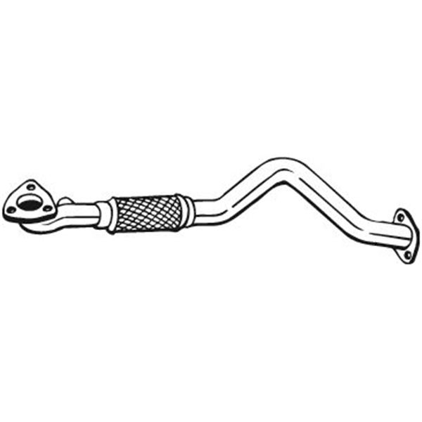 1 tuyau d'échappement Bosal 801217