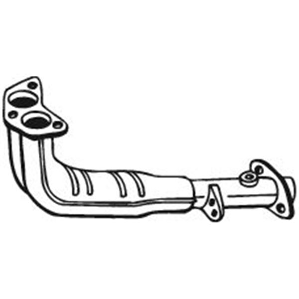 1 tuyau d'échappement Bosal 750031