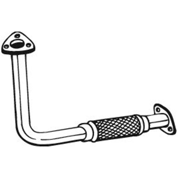 1 tuyau d'échappement Bosal 751001