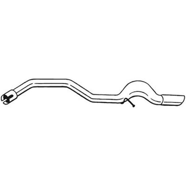 1 tuyau d'échappement Bosal 810429
