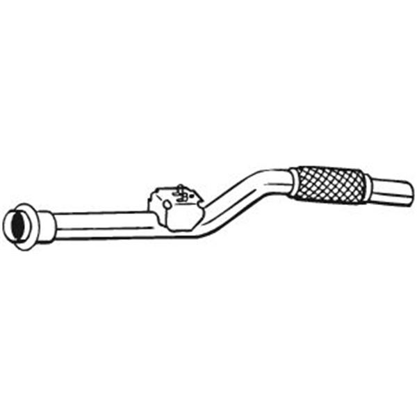 1 tuyau d'échappement Bosal 800011