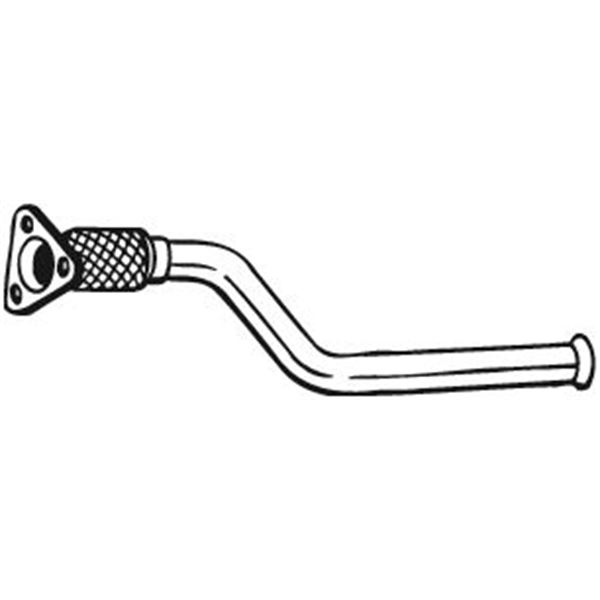 1 tuyau d'échappement Bosal 750087