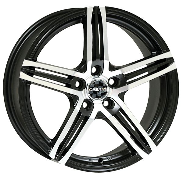 Jante aluminium Cesam 15 pouces Black Poli Brillant