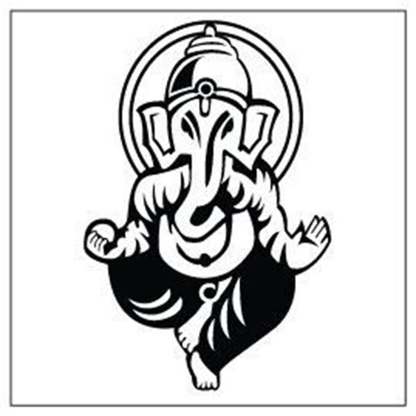Adhésif Zoe Bidules Ganesh noir Cadox