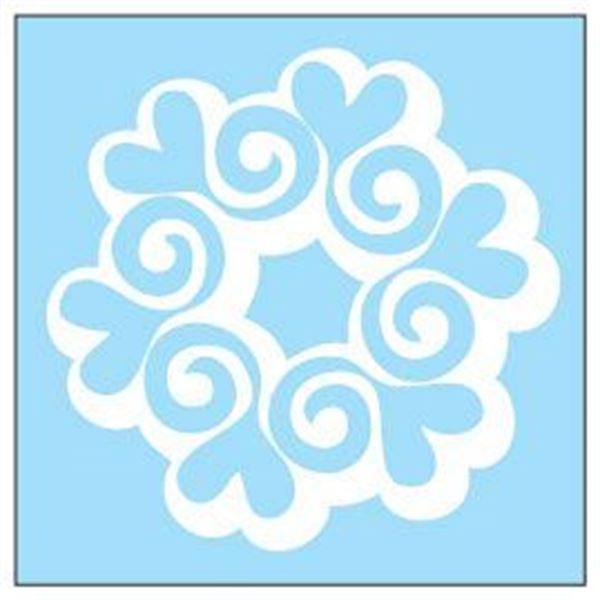 Adhésif Zoe Bidules Coeur mêlé blanc Cadox