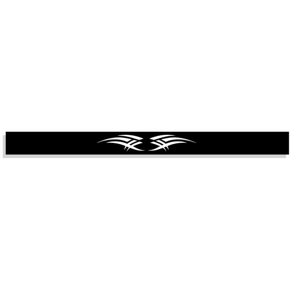 Bandeau adhésif Cadox sous-coque impression blanc sur noir motif Wings