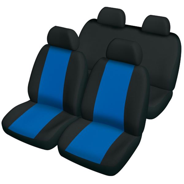 Housse de voiture noir et bleue Harmonie Sweet Car