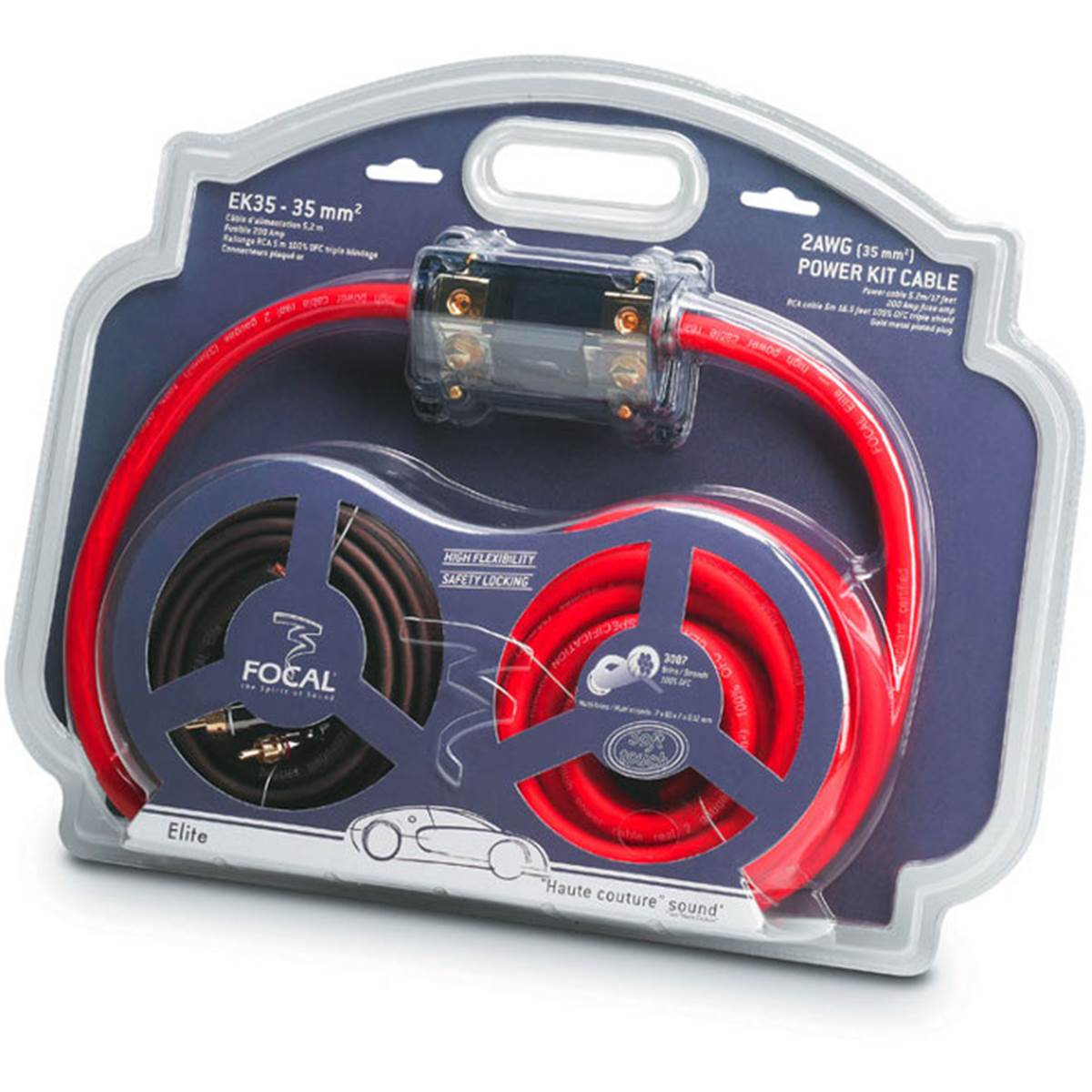 Kit D'alimentation Amplificateur 35 Mm² Focal Elite Ek 35