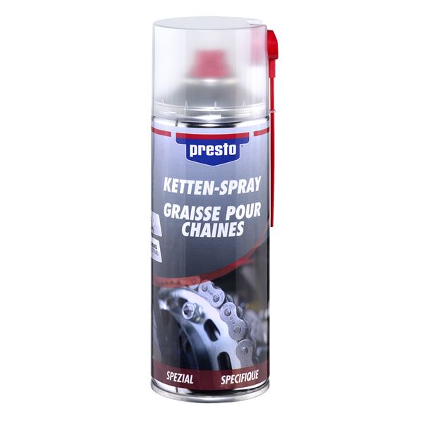 Lubrifiant dégrippant chaines 400ml Presto