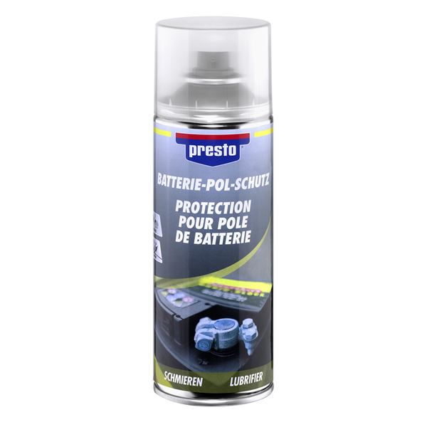 Nettoyant dégraissant pole de batterie 400ml Presto