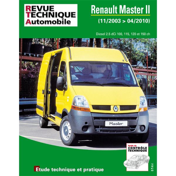Pour Renault Master II phase 2 2.5 DCI de 11/2003 à 04/2010