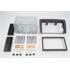 Support Décor double DIN (noir) Autoradio spécial FIAT PANDA 2003