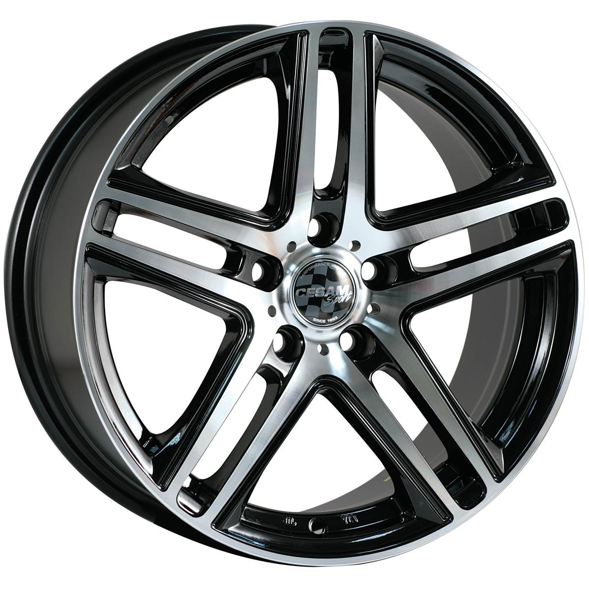 Jante Aluminium Cesam 16 Pouces Black Poli Brillant