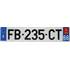 Plaque immatriculation alu Premium 520 x 110 mm département 66