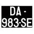 Plaque immatriculation de collection alu 275 x 200 mm