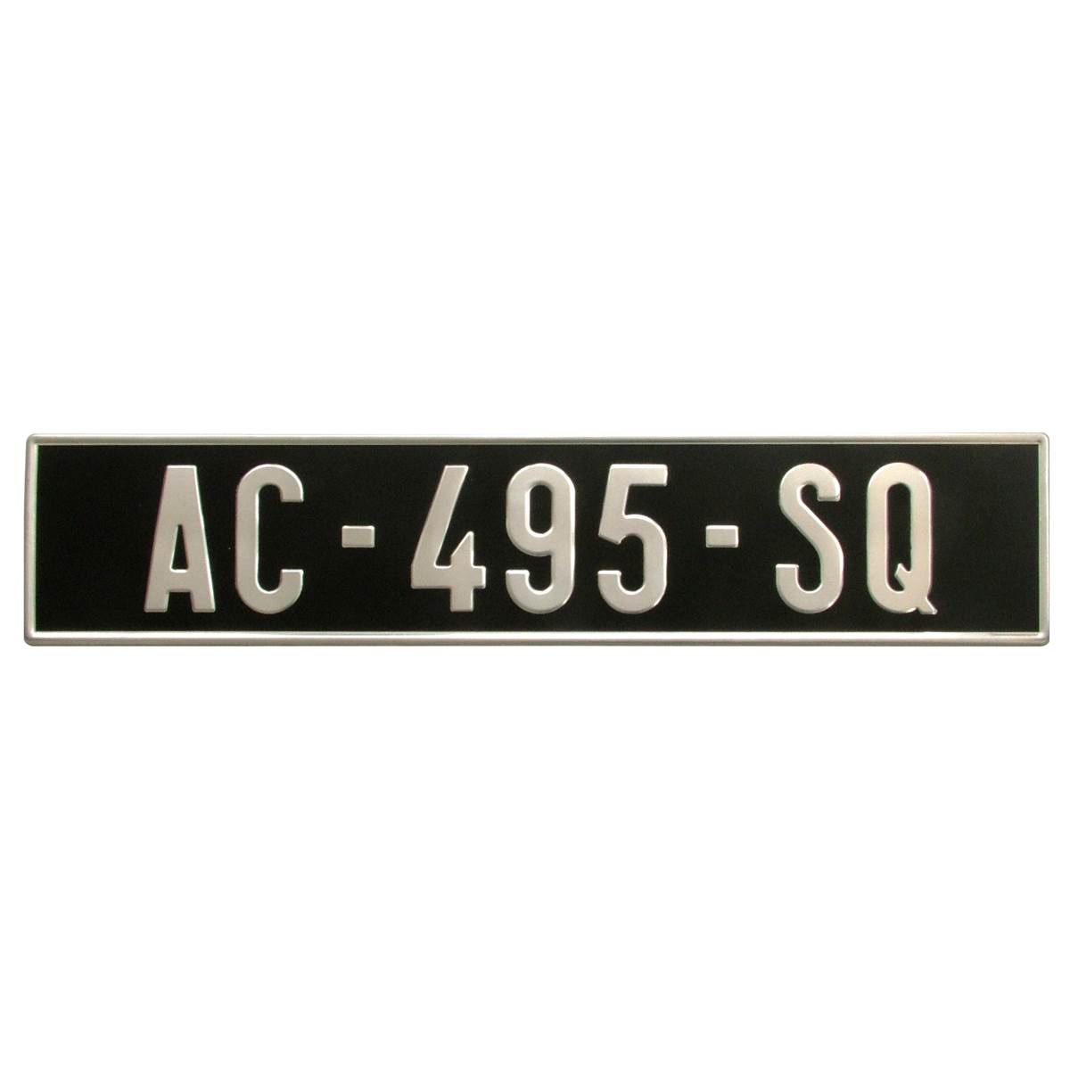 Plaque Immatriculation De Collection Alu 520 X 110 Mm